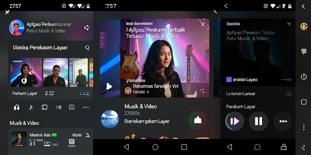 Tampilan antarmuka aplikasi Perekam Layar 2757 yang sederhana dan efektif.