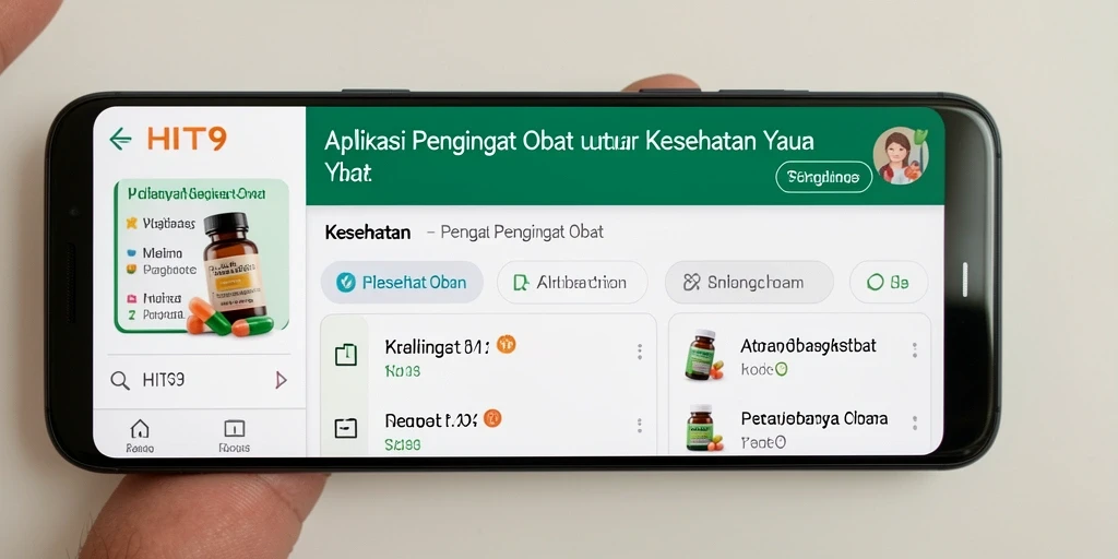 Tampilan antarmuka aplikasi HIT9 yang sederhana dan fungsional.