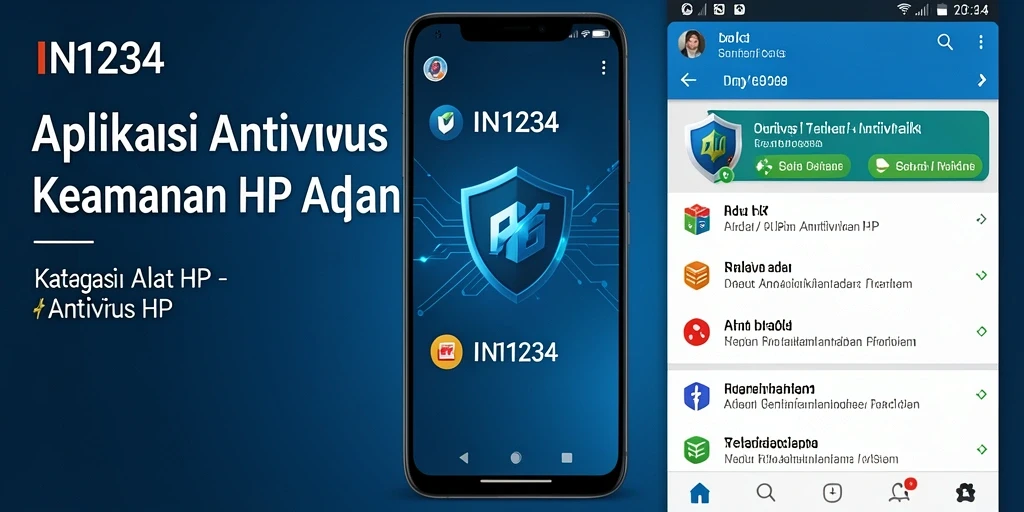 Tampilan antarmuka utama IN1234 yang sederhana dan efisien.