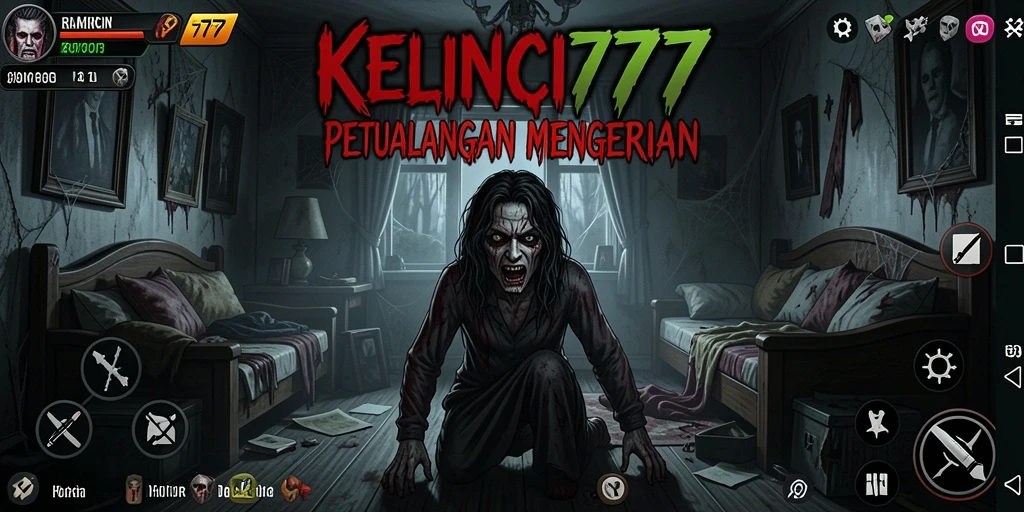 Tampilan menakutkan dari dalam rumah KELINCI777 yang penuh dengan misteri.