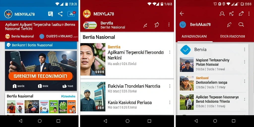 Antarmuka pengguna aplikasi MENYALA78 yang sederhana dan informatif.