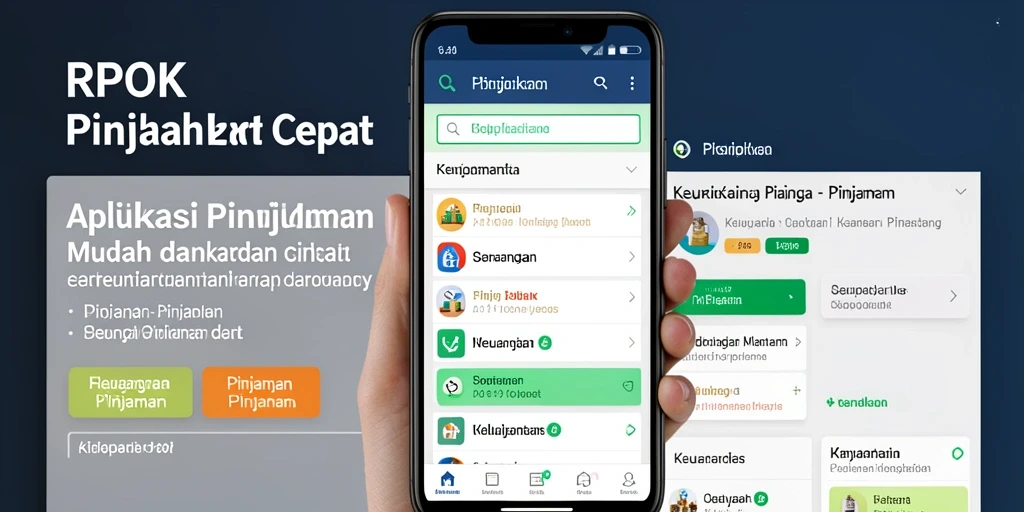 Tampilan antarmuka aplikasi RPOK yang ramah pengguna untuk pengajuan pinjaman.