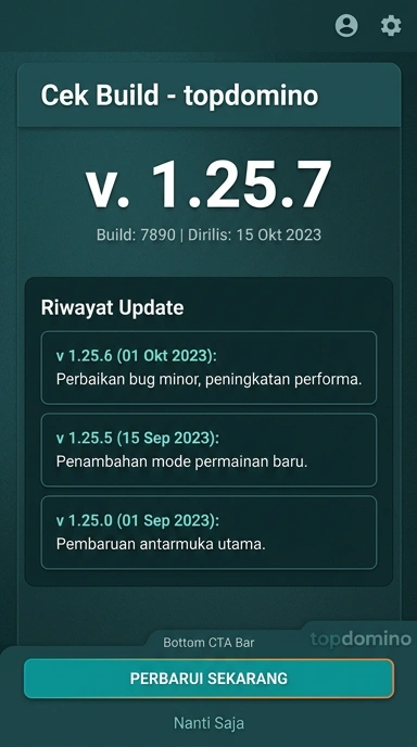 Riwayat Versi Aplikasi topdomino untuk Pengguna Android